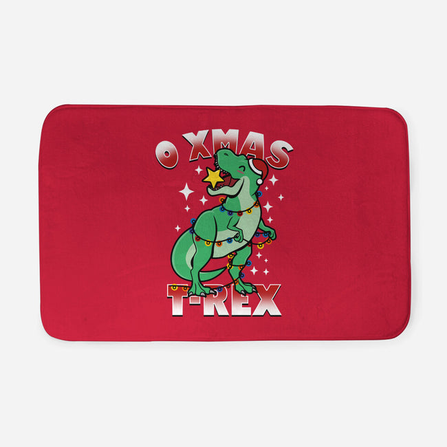 O Xmas T-Rex-None-Memory Foam-Bath Mat-Boggs Nicolas