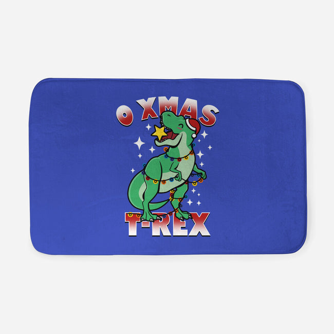 O Xmas T-Rex-None-Memory Foam-Bath Mat-Boggs Nicolas