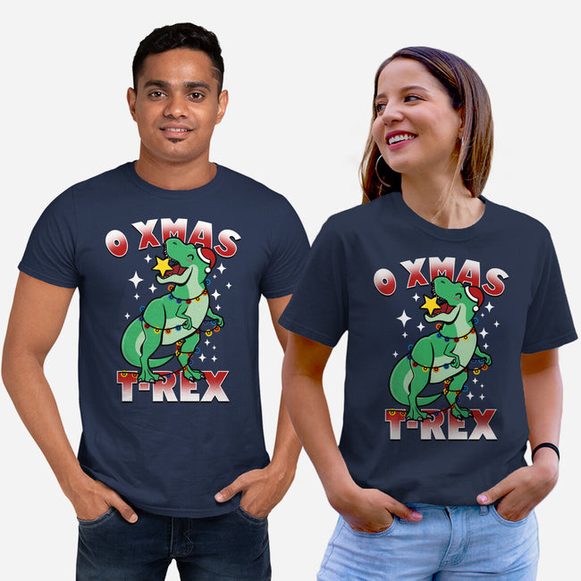 O Xmas T-Rex-Unisex-Basic-Tee-Boggs Nicolas