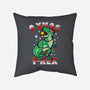 O Xmas T-Rex-None-Non-Removable Cover w Insert-Throw Pillow-Boggs Nicolas