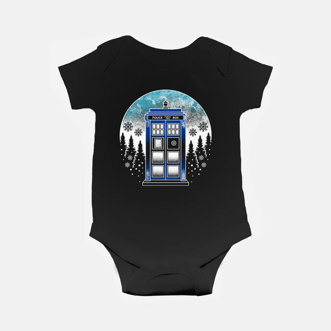 Time And Space And Snow-Baby-Basic-Onesie-Logozaste