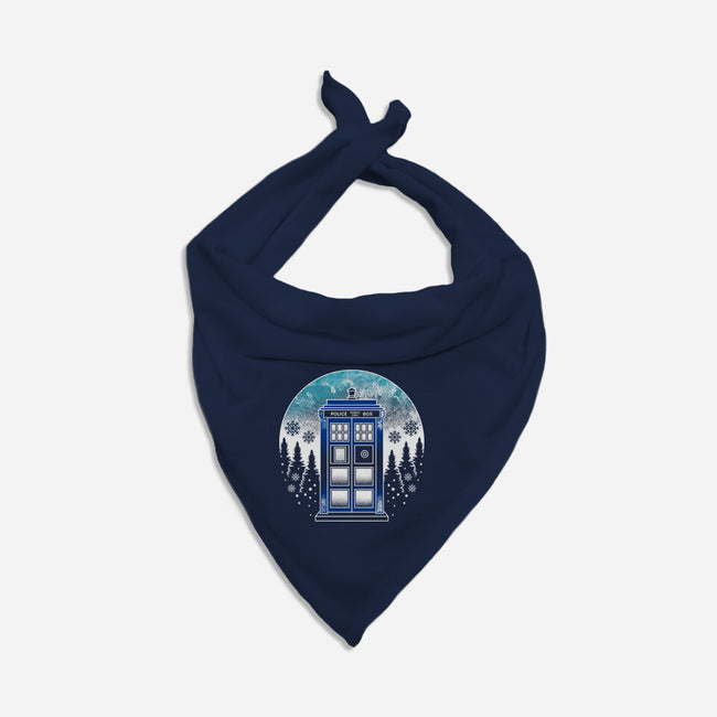 Time And Space And Snow-Cat-Bandana-Pet Collar-Logozaste