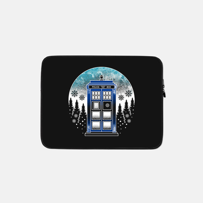 Time And Space And Snow-None-Zippered-Laptop Sleeve-Logozaste