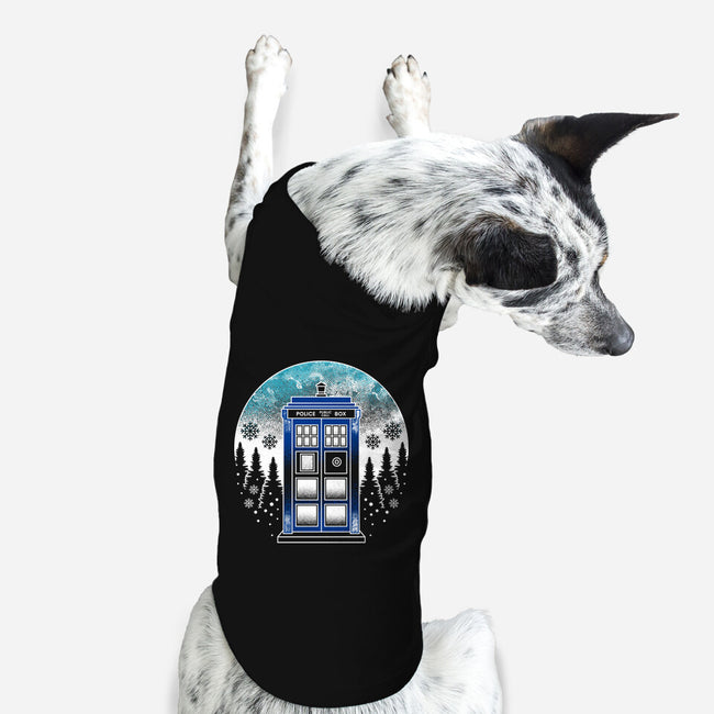Time And Space And Snow-Dog-Basic-Pet Tank-Logozaste