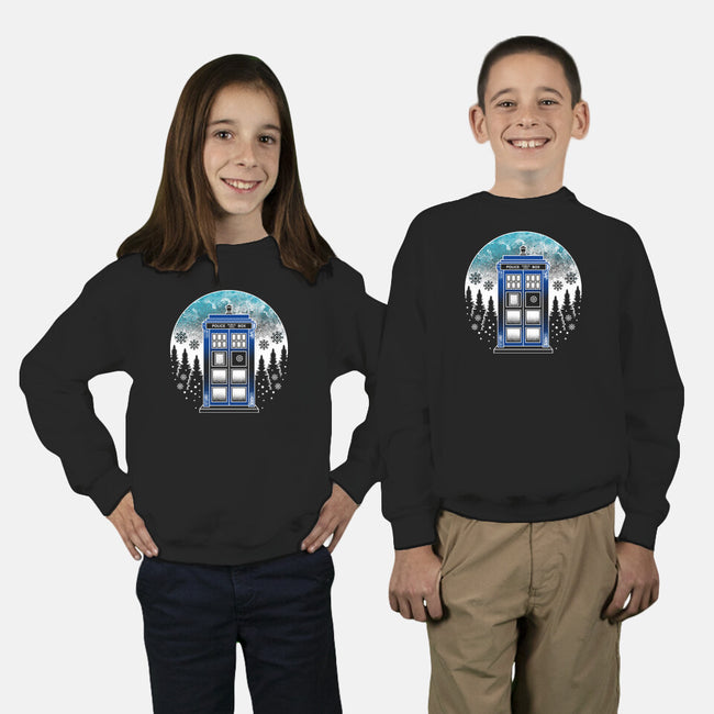 Time And Space And Snow-Youth-Crew Neck-Sweatshirt-Logozaste