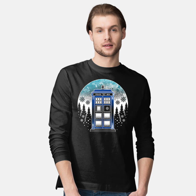 Time And Space And Snow-Mens-Long Sleeved-Tee-Logozaste