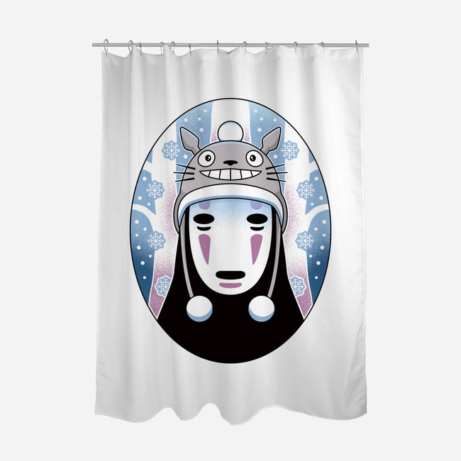 Spirits In The Snow-None-Polyester-Shower Curtain-Logozaste