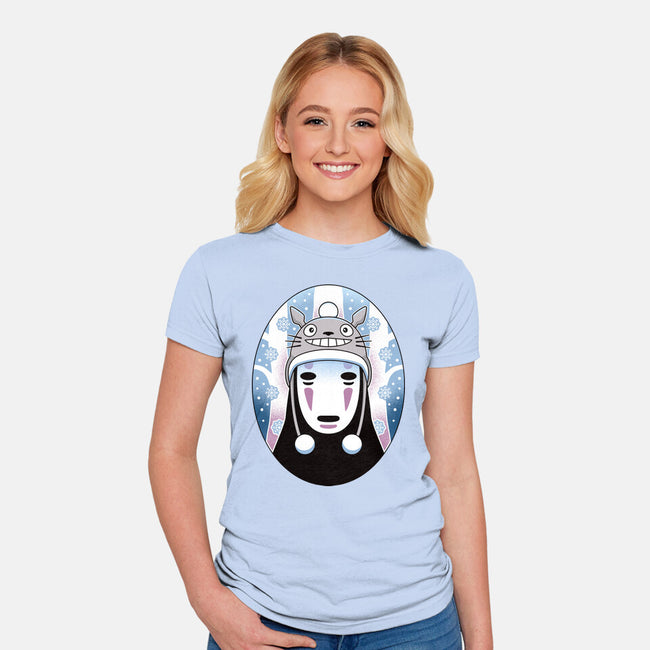 Spirits In The Snow-Womens-Fitted-Tee-Logozaste