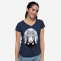 Spirits In The Snow-Womens-V-Neck-Tee-Logozaste