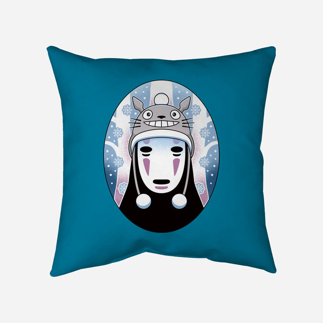 Spirits In The Snow-None-Removable Cover-Throw Pillow-Logozaste