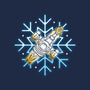 Shiny Snowflake-Womens-Fitted-Tee-Logozaste