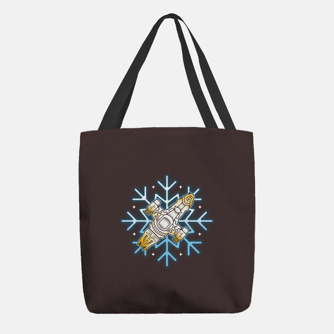 Shiny Snowflake-None-Basic Tote-Bag-Logozaste