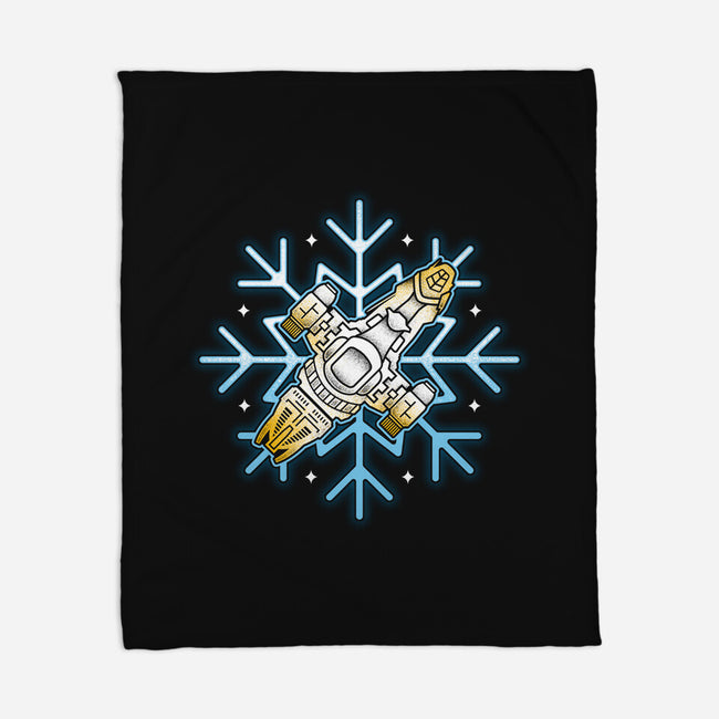 Shiny Snowflake-None-Fleece-Blanket-Logozaste