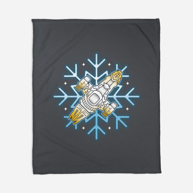 Shiny Snowflake-None-Fleece-Blanket-Logozaste