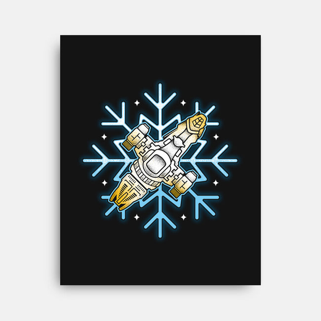 Shiny Snowflake-None-Stretched-Canvas-Logozaste