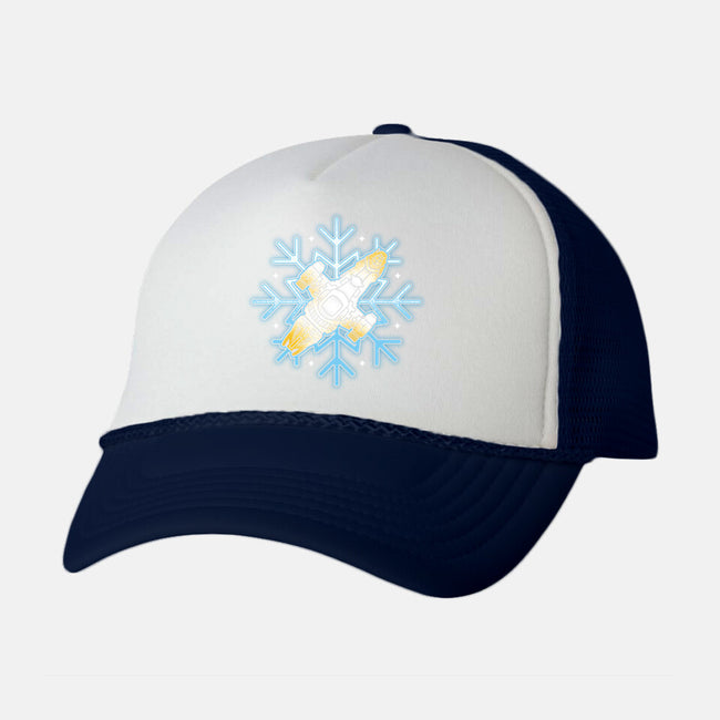 Shiny Snowflake-Unisex-Trucker-Hat-Logozaste