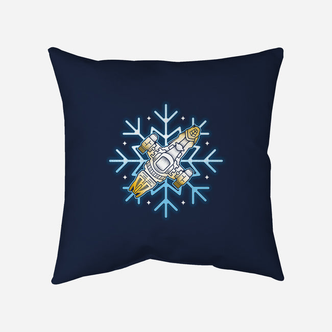 Shiny Snowflake-None-Removable Cover-Throw Pillow-Logozaste