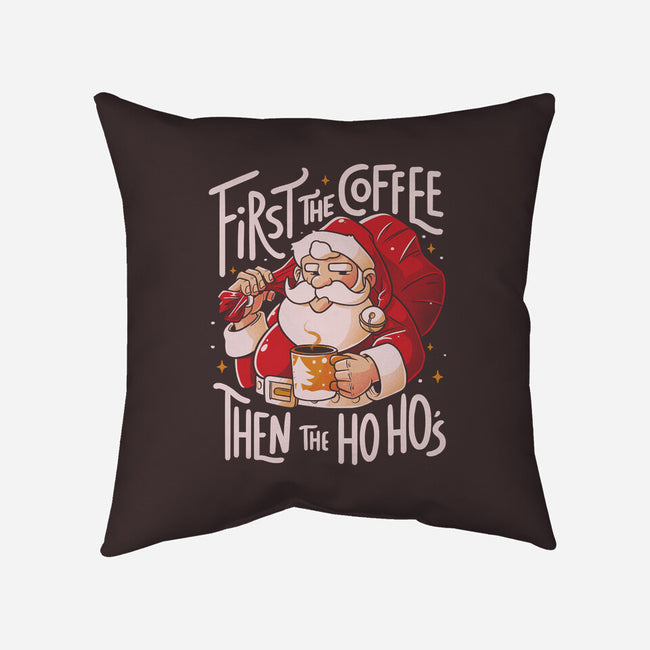 First The Coffee-None-Removable Cover w Insert-Throw Pillow-eduely