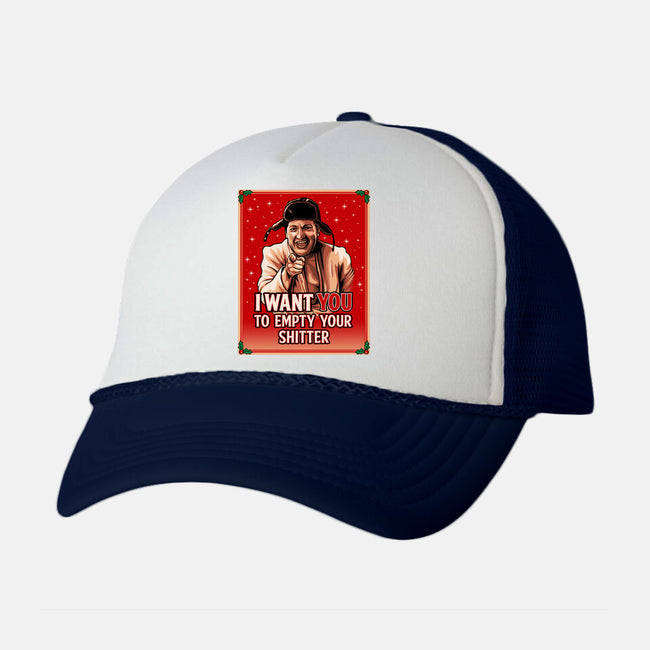 Christmas Cleaning-Unisex-Trucker-Hat-daobiwan