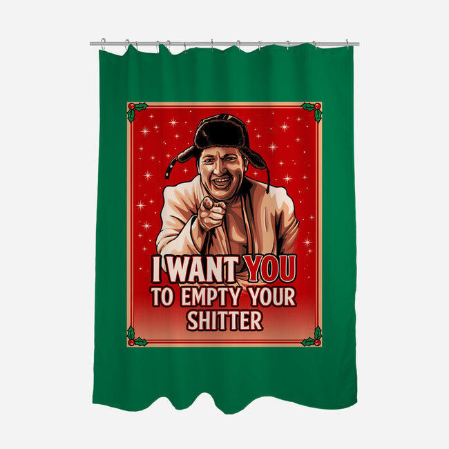Christmas Cleaning-None-Polyester-Shower Curtain-daobiwan