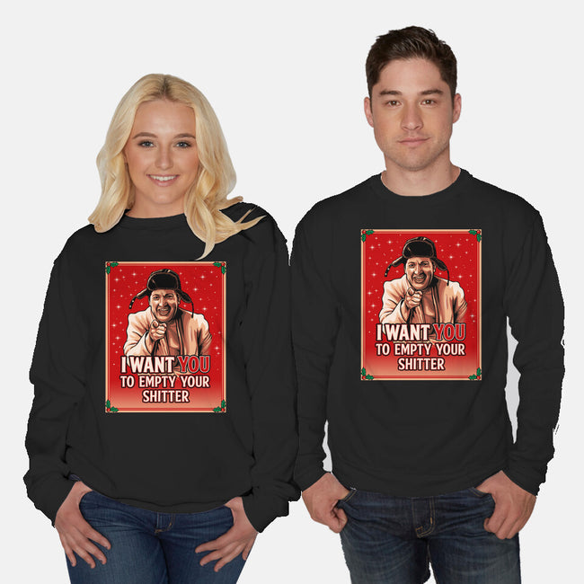 Christmas Cleaning-Unisex-Crew Neck-Sweatshirt-daobiwan