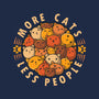 More Cats Less People-None-Non-Removable Cover w Insert-Throw Pillow-erion_designs