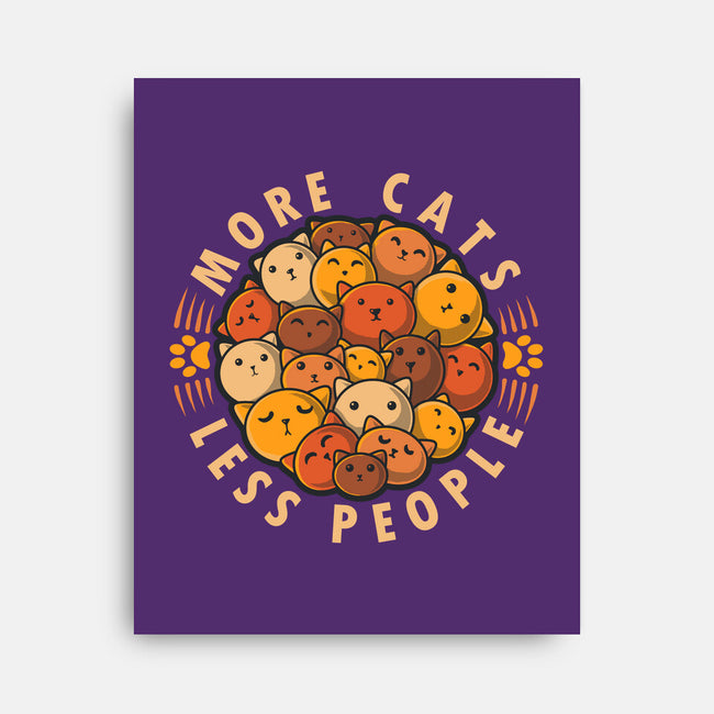 More Cats Less People-None-Stretched-Canvas-erion_designs