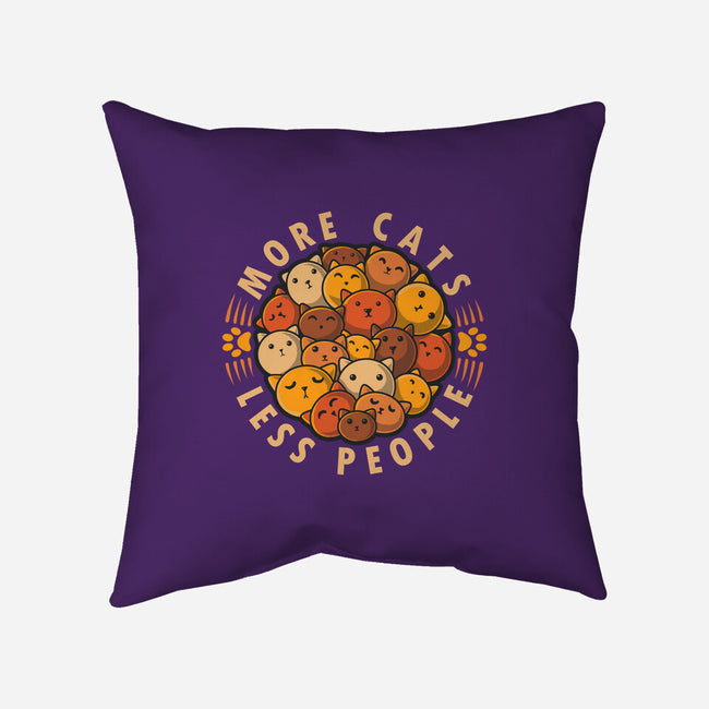 More Cats Less People-None-Non-Removable Cover w Insert-Throw Pillow-erion_designs