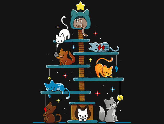 Christmas Tree House Cats