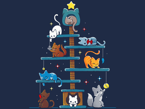 Christmas Tree House Cats