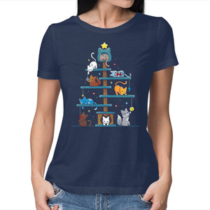 Christmas Tree House Cats