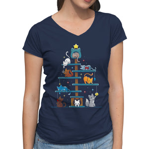 Christmas Tree House Cats