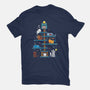 Christmas Tree House Cats-Womens-Fitted-Tee-Vallina84