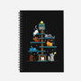 Christmas Tree House Cats-None-Dot Grid-Notebook-Vallina84