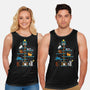 Christmas Tree House Cats-Unisex-Basic-Tank-Vallina84