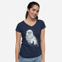 Magical Winter-Womens-V-Neck-Tee-dandingeroz