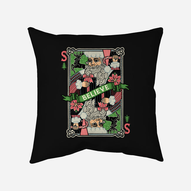 Believe Card-None-Removable Cover-Throw Pillow-momma_gorilla