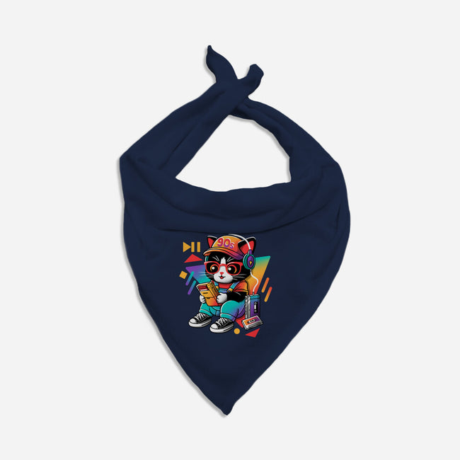 90s Cat Child-Cat-Bandana-Pet Collar-NemiMakeit