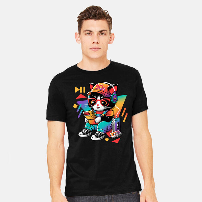 90s Cat Child-Mens-Heavyweight-Tee-NemiMakeit