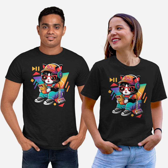 90s Cat Child-Unisex-Basic-Tee-NemiMakeit