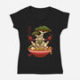 Maracas Dance Ramen-Womens-V-Neck-Tee-Alundrart