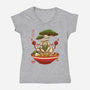 Maracas Dance Ramen-Womens-V-Neck-Tee-Alundrart