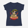 Maracas Dance Ramen-Womens-V-Neck-Tee-Alundrart