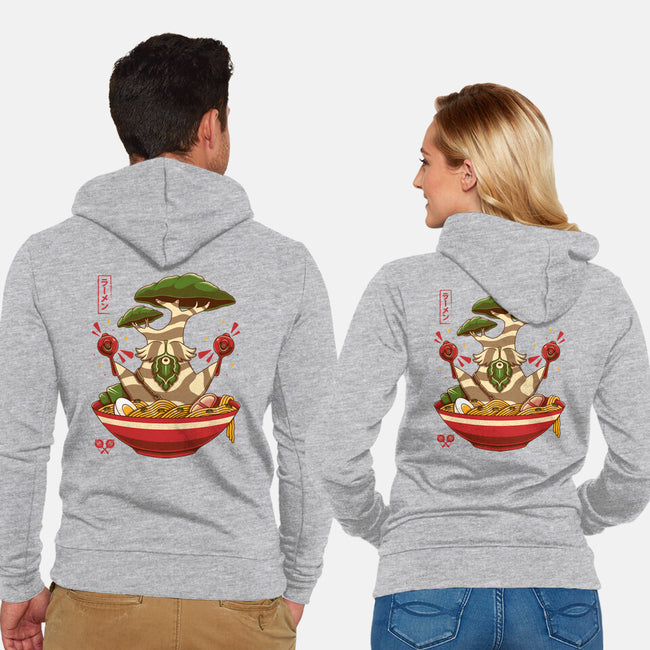 Maracas Dance Ramen-Unisex-Zip-Up-Sweatshirt-Alundrart