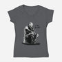 Is This The Way-Womens-V-Neck-Tee-kharmazero