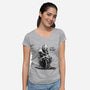 Is This The Way-Womens-V-Neck-Tee-kharmazero