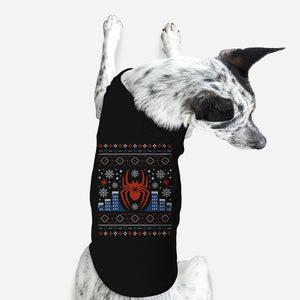 New York Aranea Ugly Sweater-Dog-Basic-Pet Tank-Logozaste