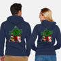 Christmas Cactuar-Unisex-Zip-Up-Sweatshirt-Alexhefe