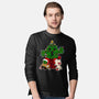 Christmas Cactuar-Mens-Long Sleeved-Tee-Alexhefe