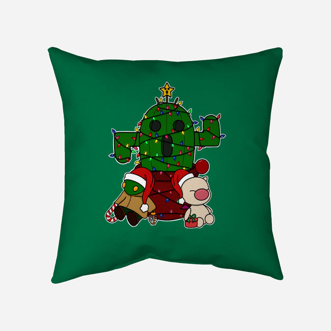 Christmas Cactuar-None-Non-Removable Cover w Insert-Throw Pillow-Alexhefe